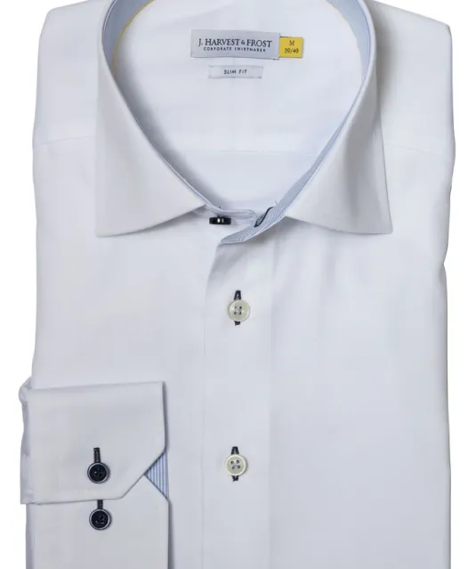 Yellow Bow 51  Hemd Slim Fit Heren Ecru