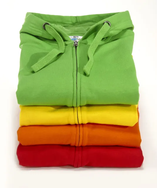 HOODIE FULL ZIP LADY - GOTS GECERTIFICEERD Geel