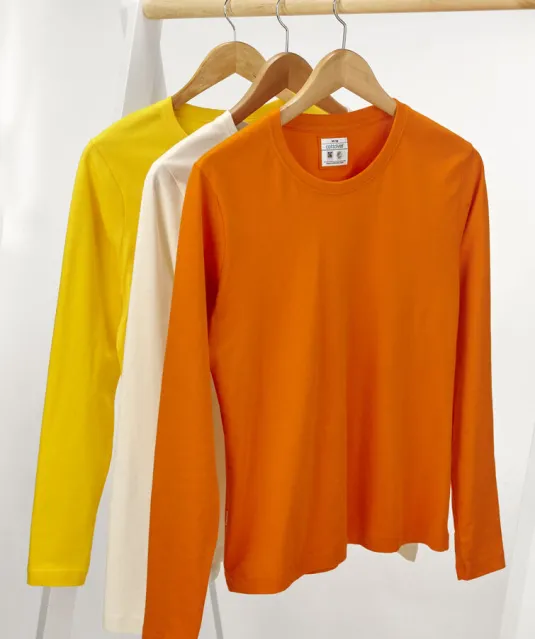 T-SHIRT LONG SLEEVE LADY - GOTS GECERTIFICEERD Ecru