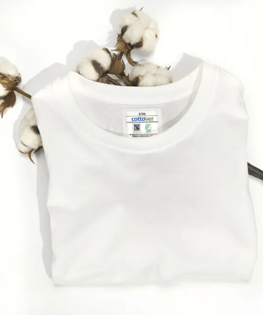 T-SHIRT LADY - GOTS GECERTIFICEERD Wit