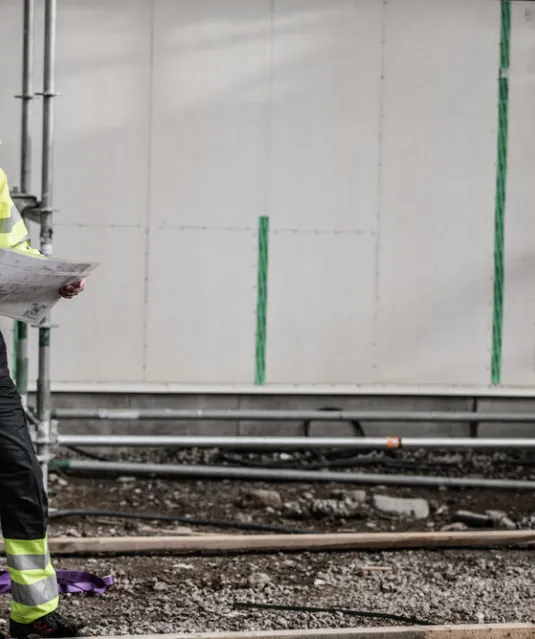 6418 GEVOERDE SIGNALISATIEJAS EN ISO 20471 KLASSE 3 Geel