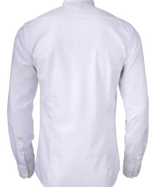 Yellow Bow 50  Hemd Slim Fit Heren Wit
