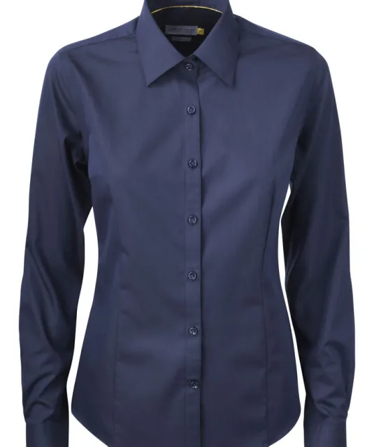 Yellow Bow 50  Hemd Dames Marine