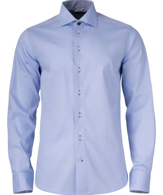 Yellow Bow 51  Hemd Regular Fit Heren Hemelsblauw/marine