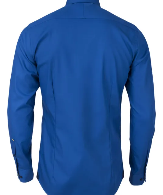 Yellow Bow 51  Hemd Slim Fit Heren Vintage blauw