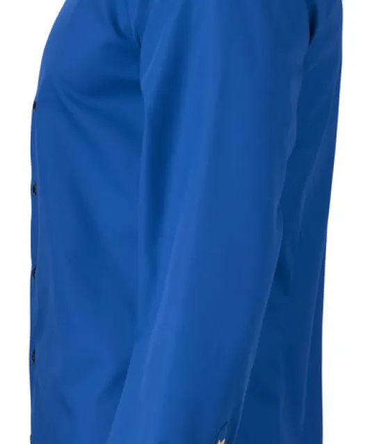 Yellow Bow 51  Hemd Slim Fit Heren Vintage blauw