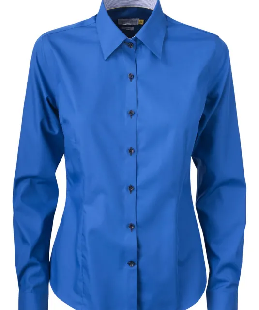 Yellow Bow 51  Hemd Dames Vintage blauw