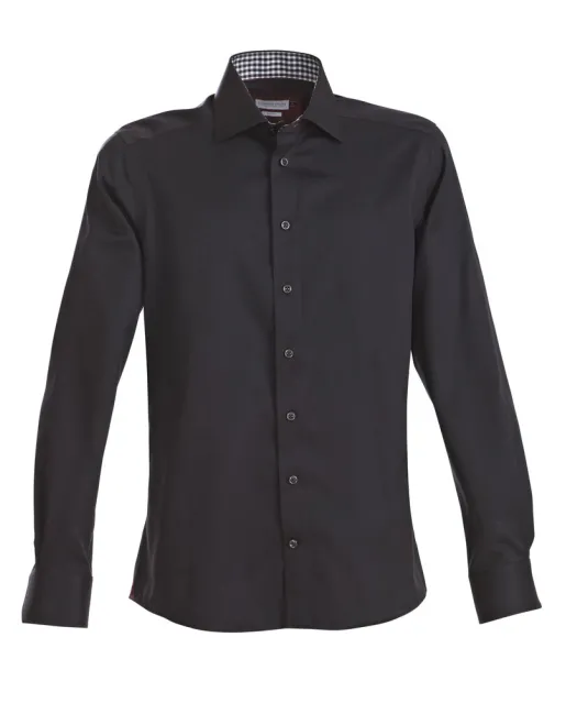 Red Bow 20  Hemd Slim Fit Heren Zwart/rood