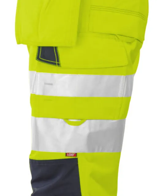 6510 SIGNALISATIEPIRATENBROEK EN ISO 20471 KLASSE 2 Geel/zwart