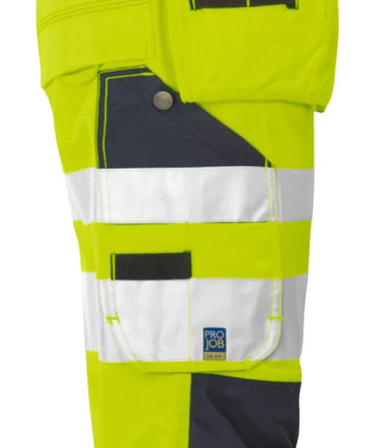 6510 SIGNALISATIEPIRATENBROEK EN ISO 20471 KLASSE 2 Geel/zwart