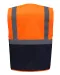 YHVW801 - Multifunctioneel veiligheidshesje Hi Vis Orange / Navy