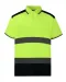 YHVJ220 - Tweekleurige veiligheidspolo Hi Vis Yellow / Navy