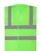 YHVW120 - Hoge zichtbaarheid hesje van gerecycled gaas Lime