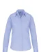 K542 - Dames poplin blouse lange mouwen Bright Sky