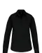 K542 - Dames poplin blouse lange mouwen Black