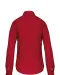 K542 - Dames poplin blouse lange mouwen Classic Red