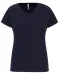 K3015 - Dames-t-shirt V-hals korte mouwen Navy