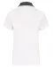 K261 - Tweekleurige damespolo jersey White / Dark Grey Heather