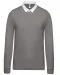 K213 - Rugbypolo Light Grey / White