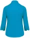 K558 - Overhemd in onderhoudsvriendelijk polykatoen-popeline 3/4-mouwen dames Bright Turquoise