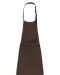 K8000 - Schort van polykatoen zonder zak Chocolate