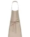 K8000 - Schort van polykatoen zonder zak Beige