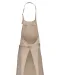 K8000 - Schort van polykatoen zonder zak Beige