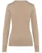 K966 - Dames pullover met v-hals Beige heather