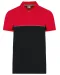WK210 - Ecologische uniseks polo met korte mouwen in twee kleuren Black / Red