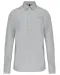 K541 - Heren poplin overhemd lange mouwen Snow Grey