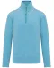 K912 - Enzo - Fleece met ritskraag Cloudy blue heather
