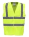 YHVW100 - Veiligheidshesje met 2 Banden & Bretels Hi Vis Yellow