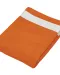 K118 - Fluwelen Strandlaken Orange / White