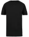 K398 - Bio T-shirt kraag met onafgewerkte rand korte mouwen Black