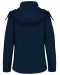 K414 - Dames softshell jas met afneembare capuchon Navy