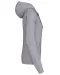 K465 - Damessweater met capuchon in contrasterende kleur Oxford Grey / Navy