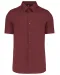 K531 - Heren stretch overhemd korte mouwen Wine