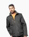 K639 - Herenjack met afneembare mouwen Black / Orange