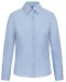 K534 - Dames Oxford blouse lange mouwen Oxford Blue