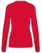 K966 - Dames pullover met v-hals Red