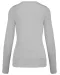 K966 - Dames pullover met v-hals Grey Melange