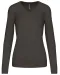 K966 - Dames pullover met v-hals Dark Grey