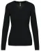 K966 - Dames pullover met v-hals Black