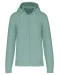 K4030 - Ecologische herensweater met capuchon en ritssluiting Sage
