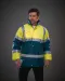 YHVP303 - Contrasterende veiligheidsjas Hi Vis Yellow / Green