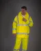 YHVS450 - Ademende regenjasj Hi-Vis Soft Flex Hi Vis Orange
