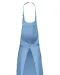 K895 - Katoenen schort zonder zak Sky Blue