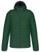 K6110 - Men's lightweight hooded padded jacket Forest Green