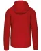 K454 - Hooded Sweater Met Rits Red