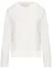 K494 - Bio lounge damessweater met capuchon Off White